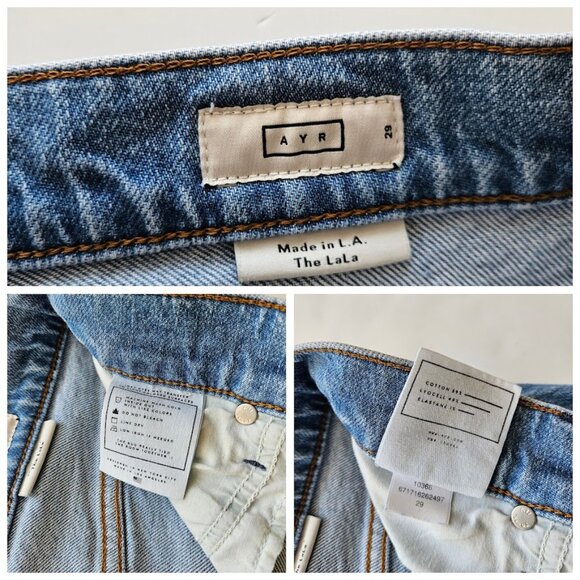 AYR The LaLa Jeans Straight Leg Light Wash 29 - Picture 10 of 13